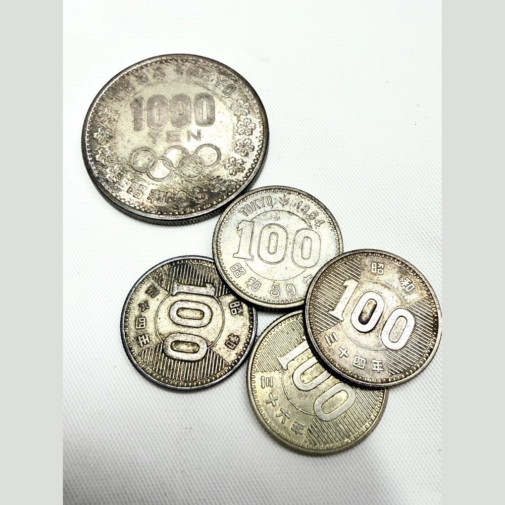 東京五輪 1000円銀貨・100円銀貨 買取実績